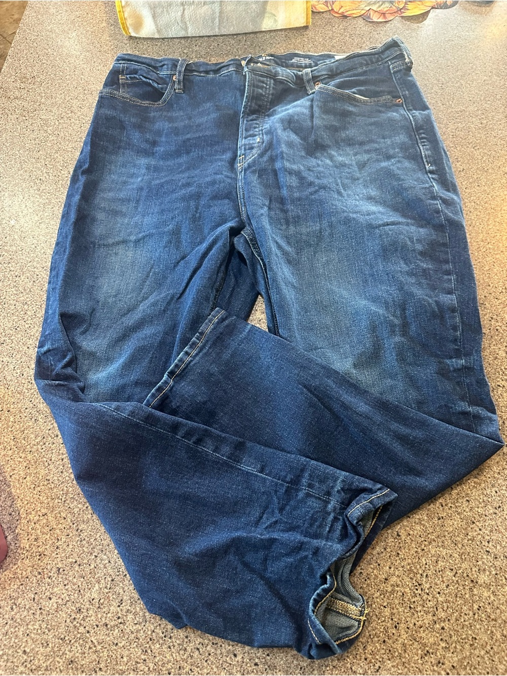Dark Blue Denim Jeans